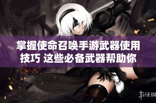 掌握使命召唤手游武器使用技巧 这些必备武器帮助你飞跃战场