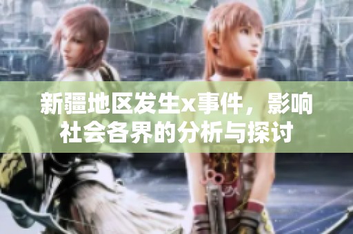 新疆地区发生x事件，影响社会各界的分析与探讨