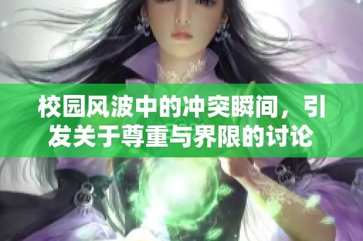 校园风波中的冲突瞬间，引发关于尊重与界限的讨论