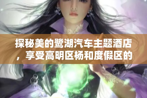 探秘美的鹭湖汽车主题酒店，享受高明区杨和度假区的休闲盛宴