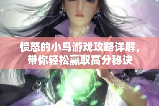 愤怒的小鸟游戏攻略详解，带你轻松赢取高分秘诀