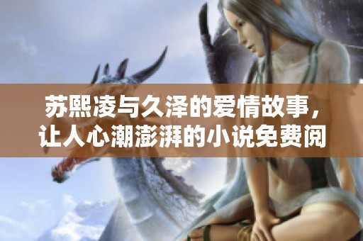 苏熙凌与久泽的爱情故事，让人心潮澎湃的小说免费阅读解析
