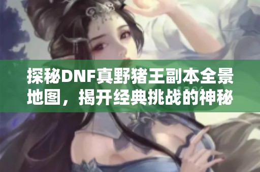 探秘DNF真野猪王副本全景地图，揭开经典挑战的神秘面纱