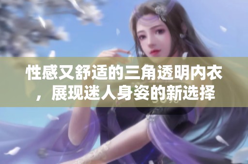 性感又舒适的三角透明内衣，展现迷人身姿的新选择