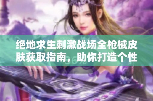 绝地求生刺激战场全枪械皮肤获取指南，助你打造个性化战场形象
