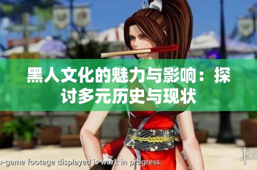 黑人文化的魅力与影响：探讨多元历史与现状