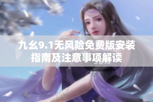 九幺9.1无风险免费版安装指南及注意事项解读